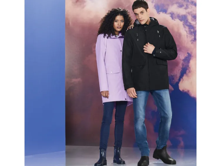 Damen Trenchcoat, mit Kapuze