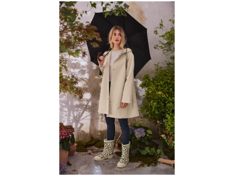 Damen Trenchcoat, wasserabweisendes Obermaterial
