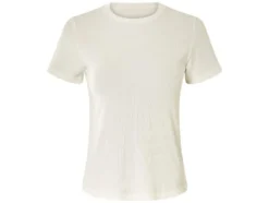 Damen T-Shirt, in modischer Ripp-Qualität