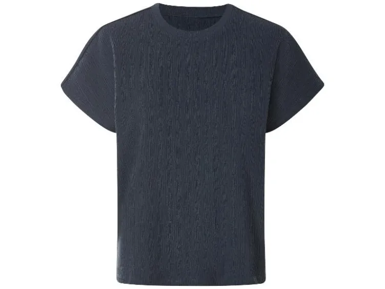 Damen-T-Shirt mit Crinkle-Optik