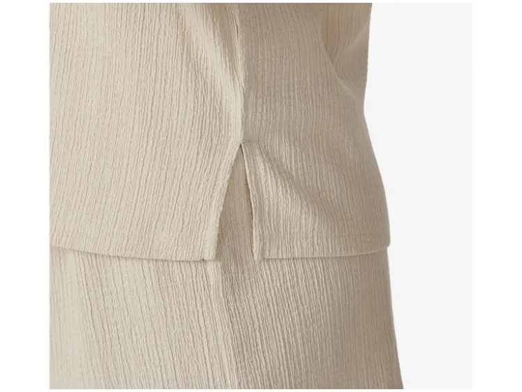 Damen-T-Shirt mit Crinkle-Optik