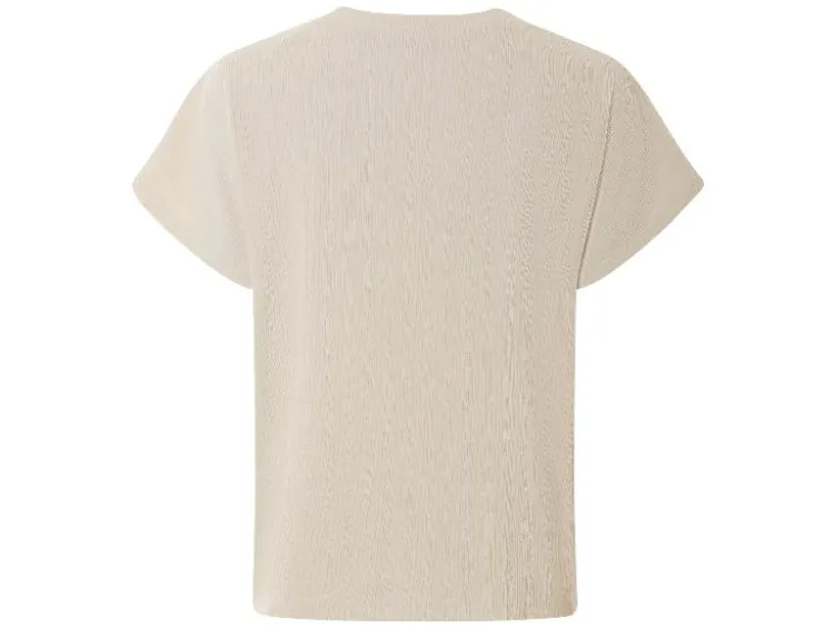 Damen-T-Shirt mit Crinkle-Optik