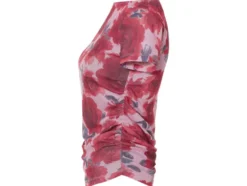 Damen T-Shirt mit seitlicher Raffung