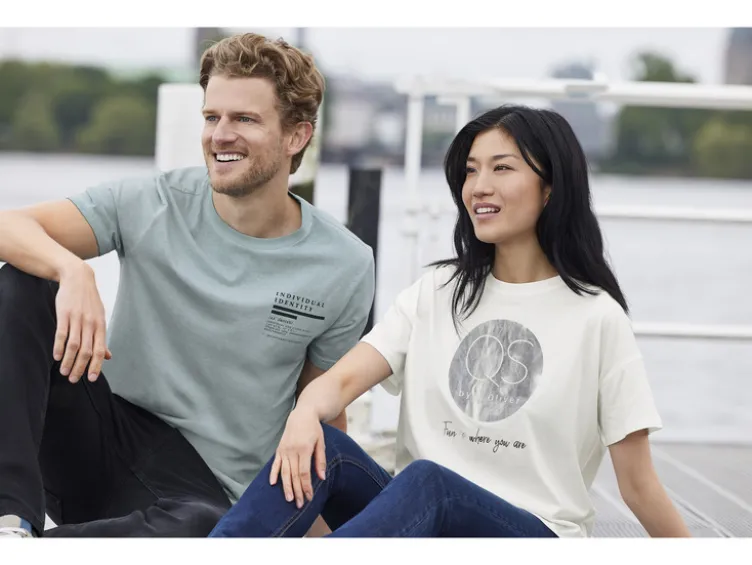 Damen T-Shirt, mit verschiedenen Prints