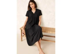 Damen Tunika-Kleid mit dekorativen Kordeln