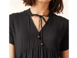 Damen Tunika-Kleid mit dekorativen Kordeln