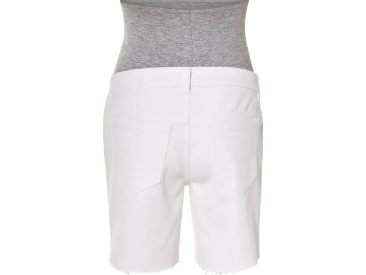 Damen Umstands-Jeansshorts mit hohem Baumwollanteil