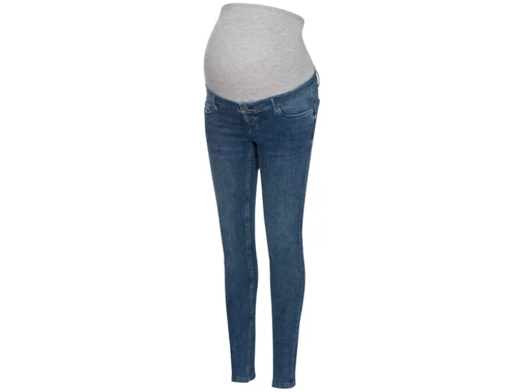 Damen-Umstandsjeans, Super Skinny Fit, mit niedriger Leibhöhe