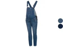 Damen Umstands-Latzhose, Skinny Fit, mit längenverstellbaren Trägern