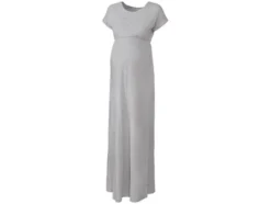 Damen Umstands-Maxikleid, mit Gummizug in der Taille