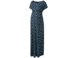Damen Umstands-Maxikleid, mit Gummizug in der Taille