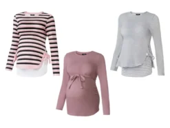 Damen Umstandspullover, weiche Feinstrickqualität