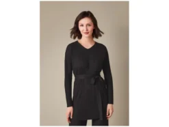 Damen Umstands-Ripppullover mit Seitenschlitzen