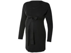 Damen Umstands-Ripppullover mit Seitenschlitzen