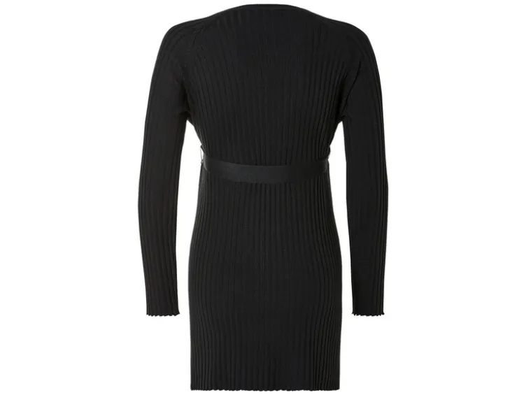 Damen Umstands-Ripppullover mit Seitenschlitzen