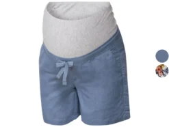 Damen Umstandsshorts mit Leinen
