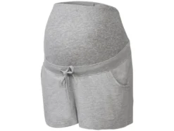 Damen Umstands-Sweatshorts, niedrige Leibhöhe, mit elastischem Besatz