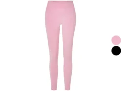 Damen Velour-Leggings, mit Bündchen