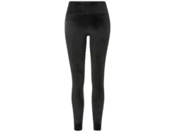 Damen Velour-Leggings, mit Bündchen