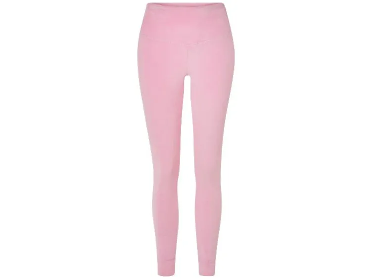 Damen Velour-Leggings, mit Bündchen