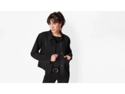 Damen Velours-Blouson, mit recyceltem Material