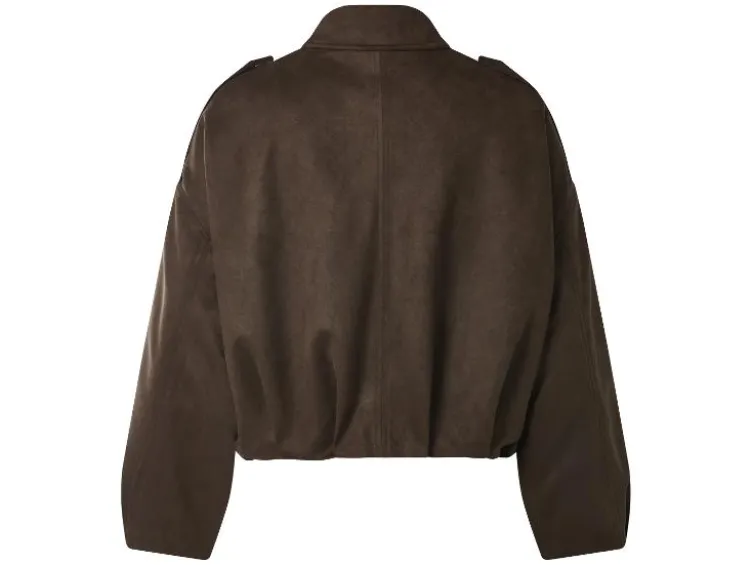 Damen Velours-Bomberjacke