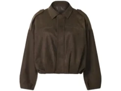 Damen Velours-Bomberjacke