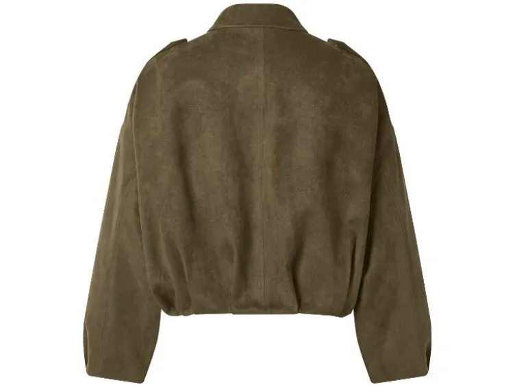 Damen Velours-Bomberjacke