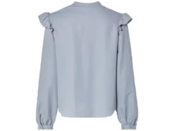Damen Volant-Bluse, leger geschnitten