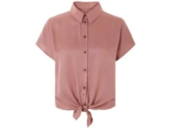 Damen Wickelbluse, überschnittene Schultern