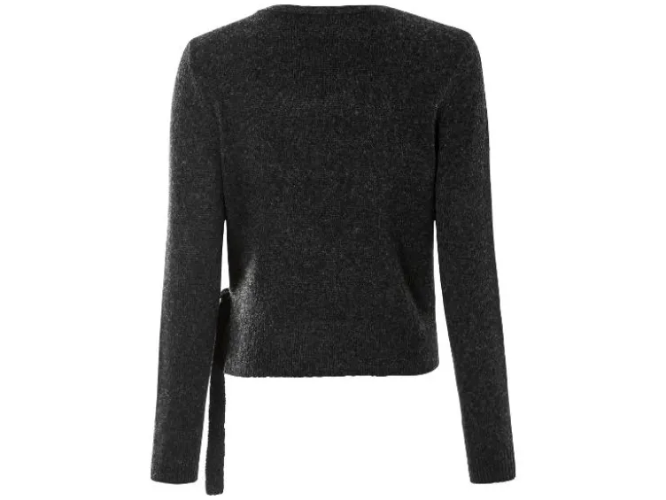Damen Wickelcardigan, mit Wollanteil