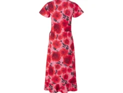Damen Wickelkleid mit verspielten Volants