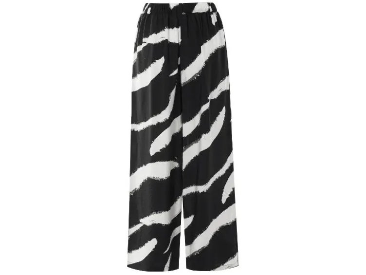 Damen Wide-Leg-Hose, aus eleganter Twill-Qualität