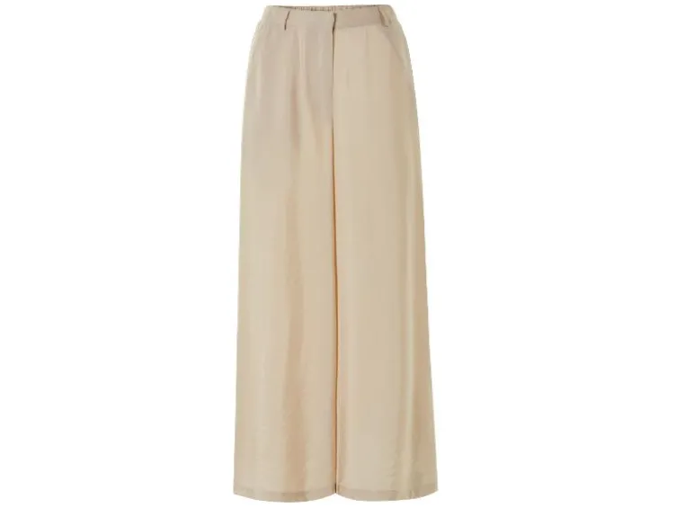 Damen Wide-Leg-Hose, aus eleganter Twill-Qualität