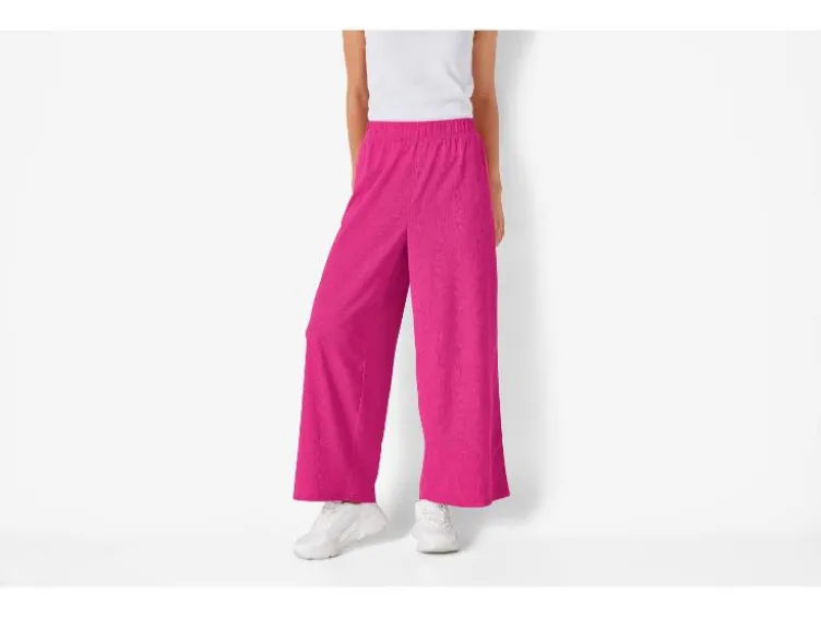 Damen Wide-Leg Hose, Knöchellänge