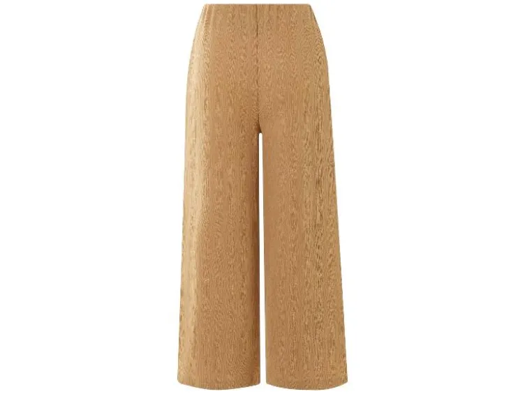 Damen Wide-Leg-Hose mit Crinkle-Effekt
