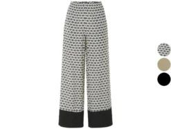 Damen Wide-Leg-Hose, normale Leibhöhe