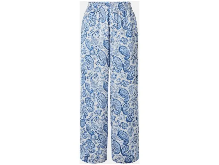 Damen Wide-Leg-Satin-Hose
