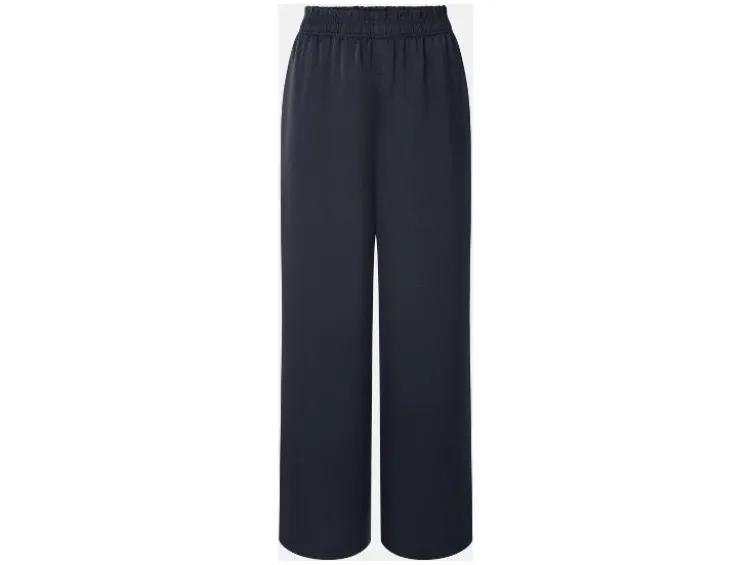 Damen Wide-Leg-Satin-Hose