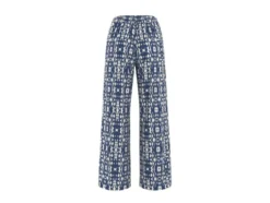Damen Wide-Leg-Satinhose