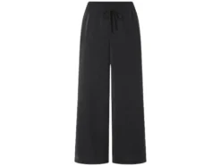 Damen Wide-Leg-Satinhose / Satinhose, mit seitlichen Eingrifftaschen