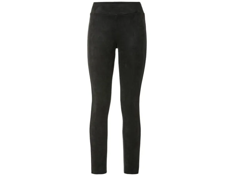 Damen Wildleder-Jeggings, Slim Fit, normale Leibhöhe