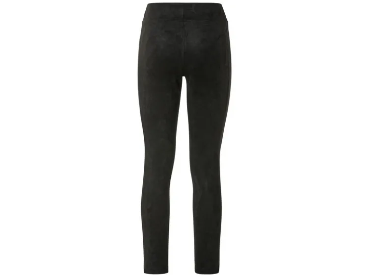 Damen Wildleder-Jeggings, Slim Fit, normale Leibhöhe