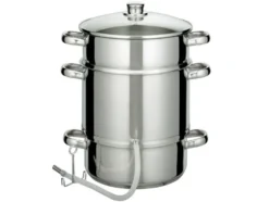 Dampfentsafter, 8 Liter Fassungsvermögen, aus Edelstahl