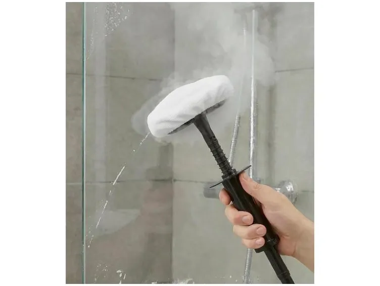Dampfreiniger, 1200 W, grau/blau, 15-tlg.