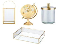 Deko-Accessoires, goldfarbig