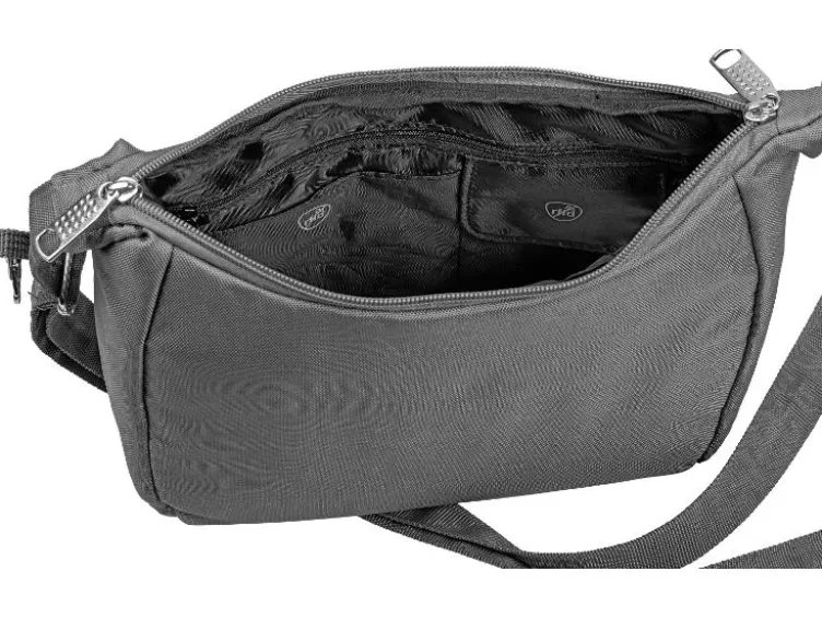 Diebstahlschutz-Tasche, mit Sicherheitsausstattung und elektronischem Ausleseschutz