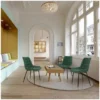Dining Stuhl / Polsterstuhl ELARIS Stoff Petrol