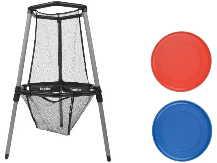 Disc-Golf-Set / Bean-Bag-Spielset / Schmetterball-Set / Street-Hockey-Set