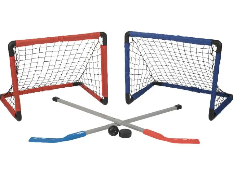 Disc-Golf-Set / Bean-Bag-Spielset / Schmetterball-Set / Street-Hockey-Set